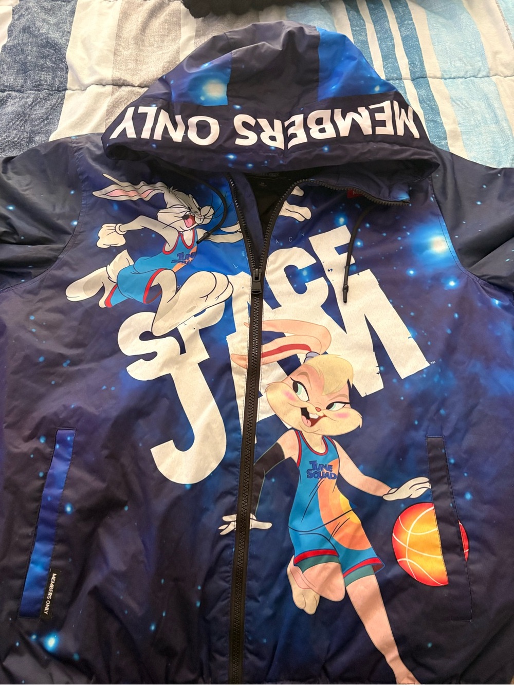 Warner Bros. Looney Tunes Tune Squad Jacket - Blue, White, Black